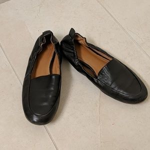Franco Sarto black leather loafers 6.5